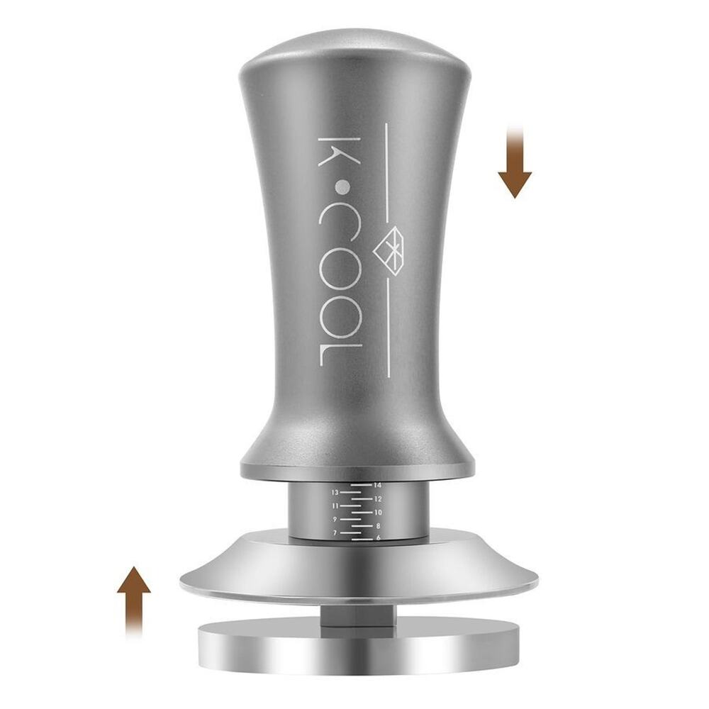 KCOOL 53mm Espresso Tamper, Premium Barista Coffee Tamper with Calibrated Spring